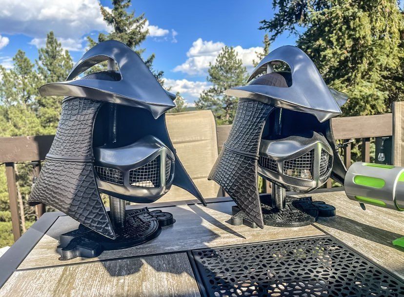1990 TMNT Shredder movie helmet 3D print model_1