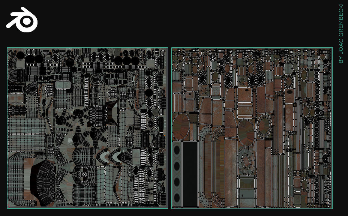 Square Robot Low-poly 3D model_12