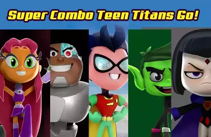 Teen Titans Go-Super Combo  3D print model
