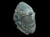 Helmet sci fi 4 texture options low and high poly Low-poly 3D model_3