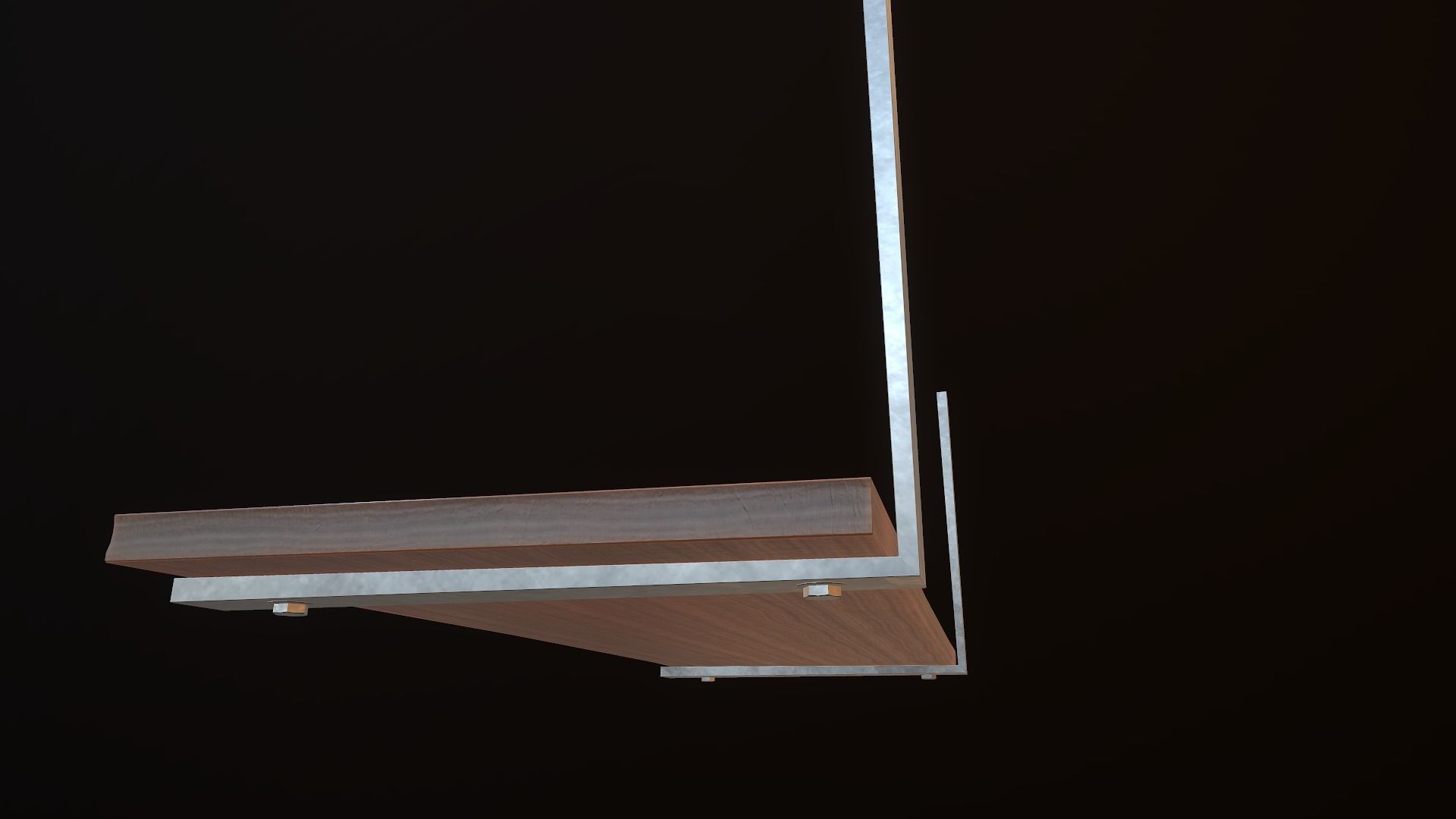 Hanging Shelf Low-poly 3D model_11