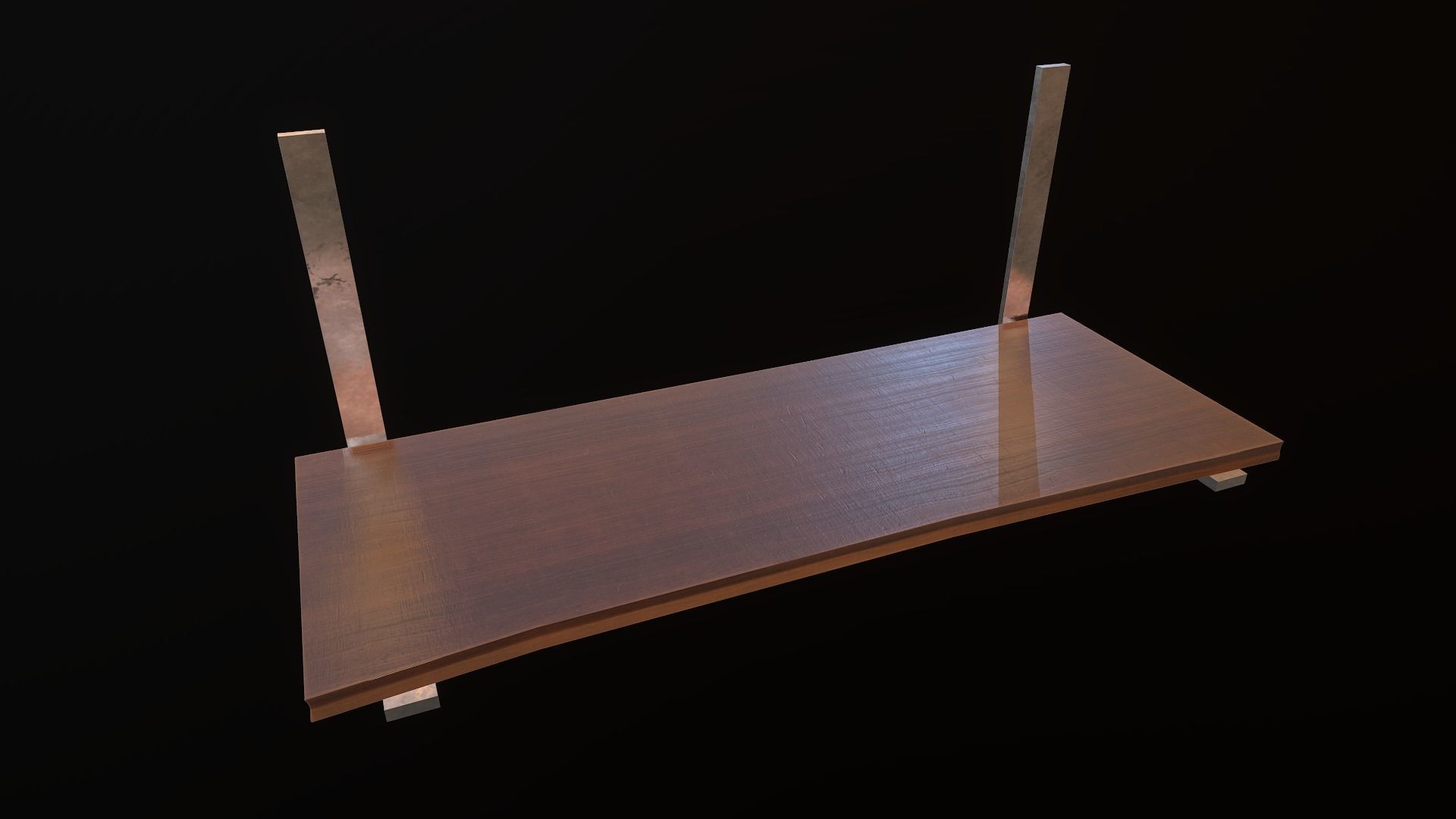 Hanging Shelf Low-poly 3D model_2