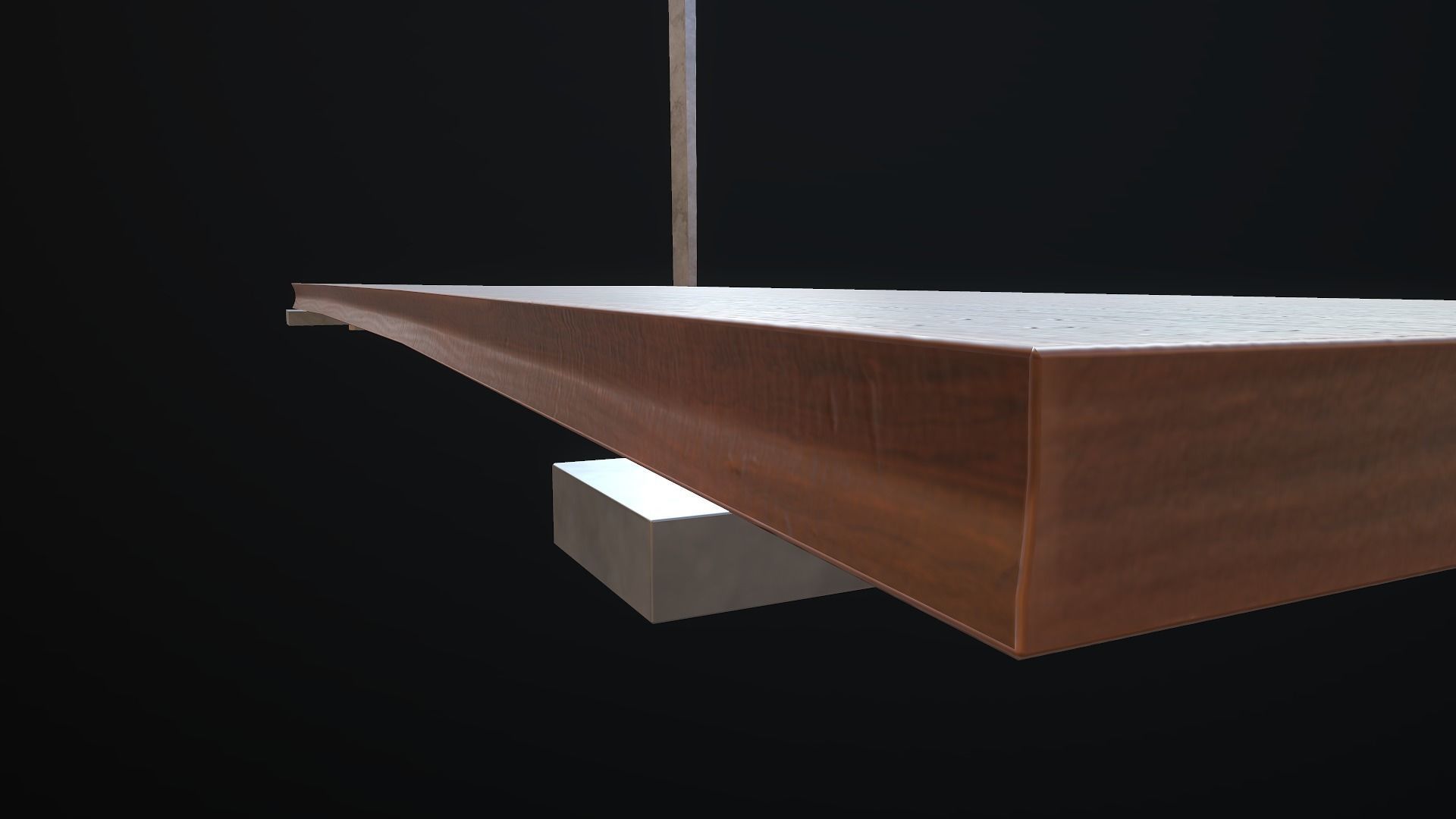 Hanging Shelf Low-poly 3D model_16