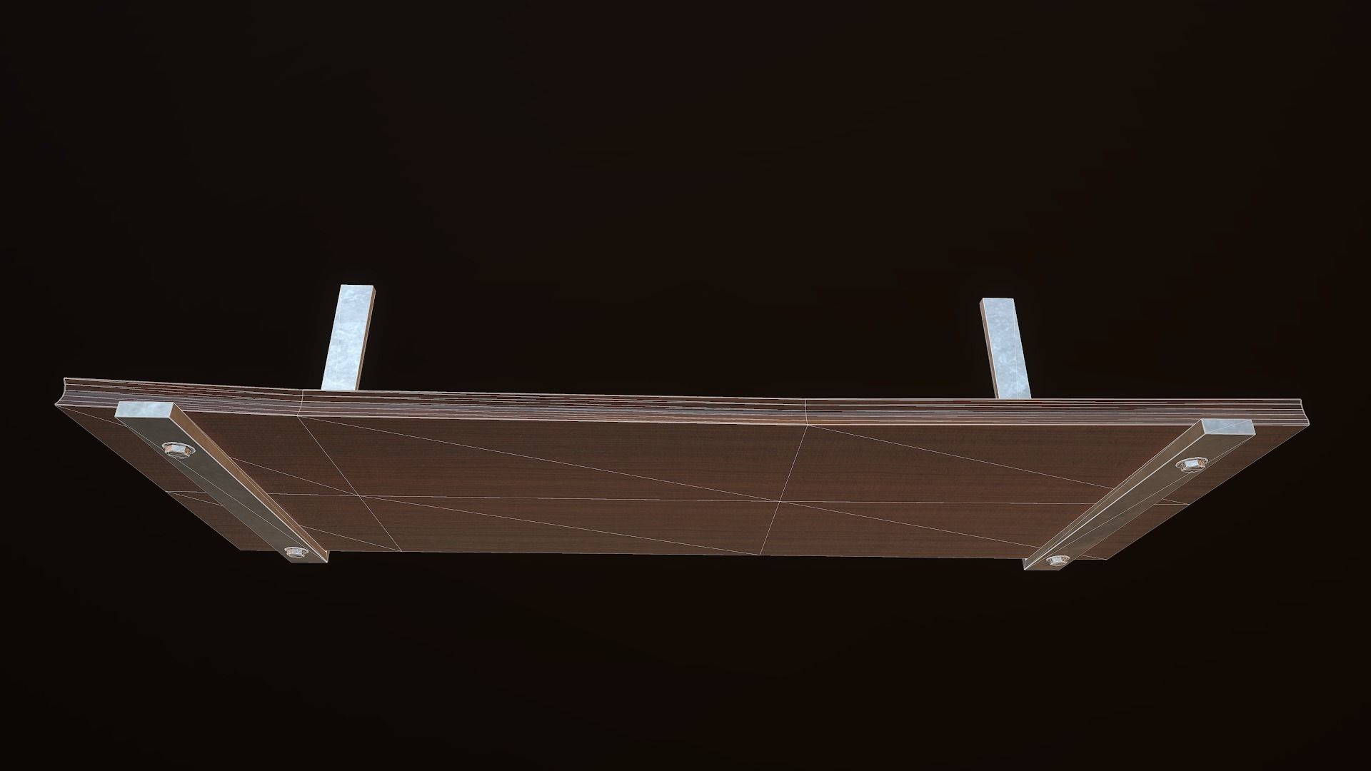 Hanging Shelf Low-poly 3D model_6
