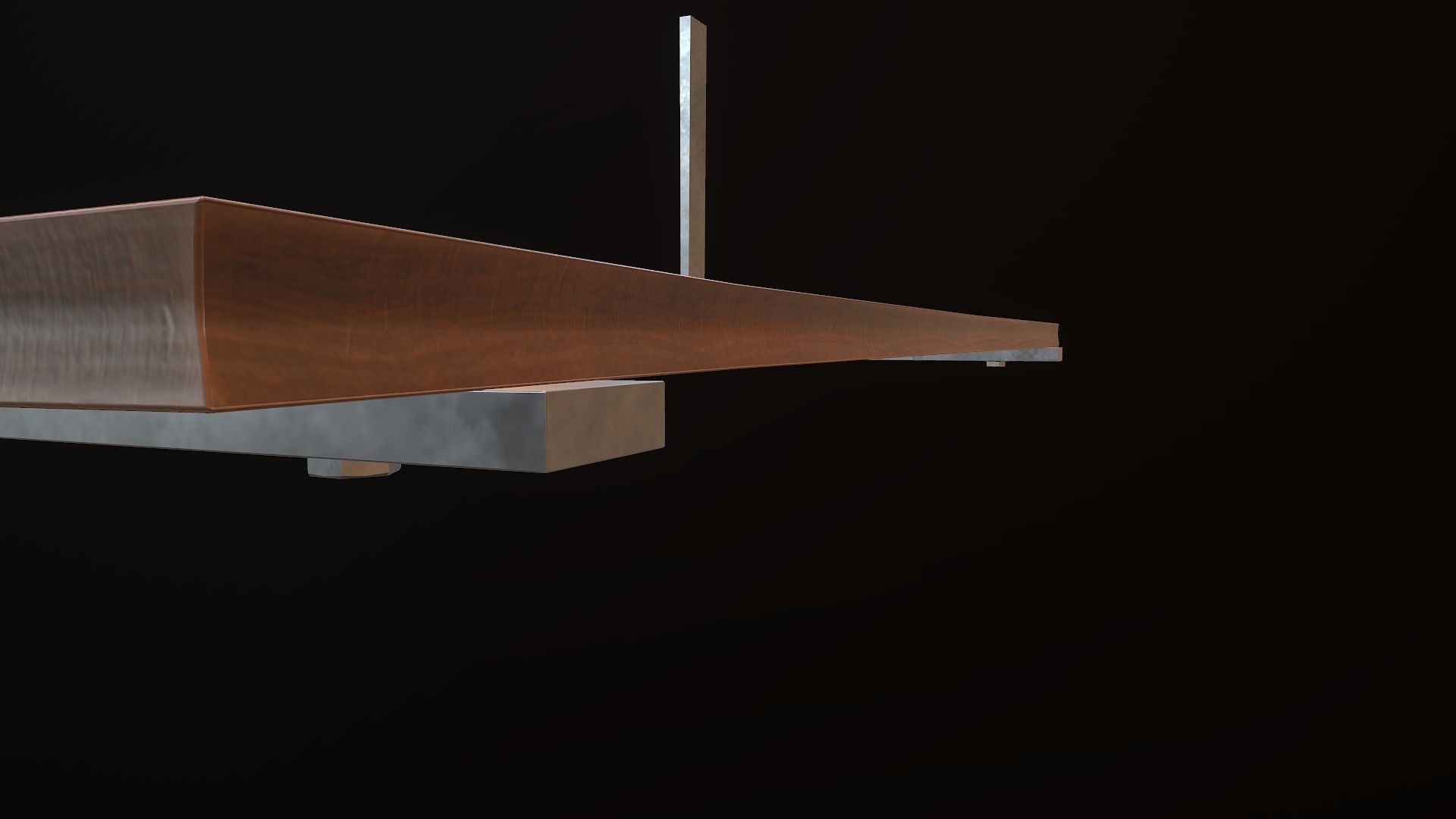 Hanging Shelf Low-poly 3D model_19