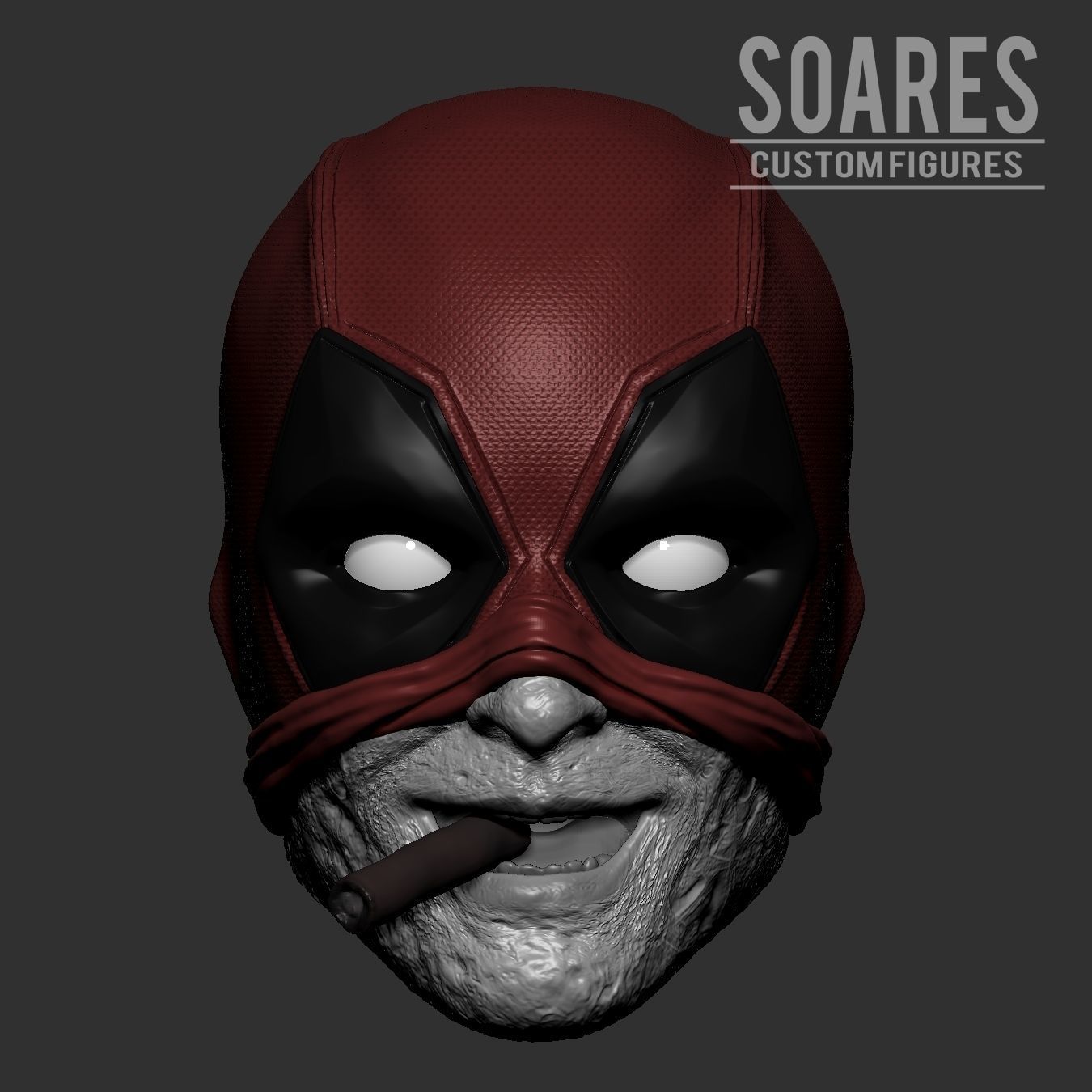 Deadpool 2 Pack head 3d print model  3D print model_1