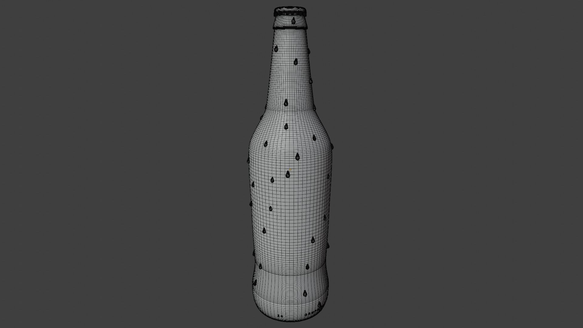 bottle of beer cristal backus peru botella de cerveza cristal 3D model_10