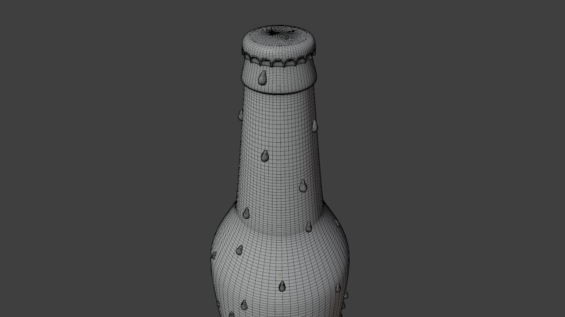 bottle of beer cristal backus peru botella de cerveza cristal 3D model_8