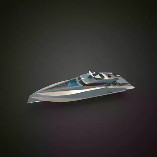 Fast luxury yacht brown