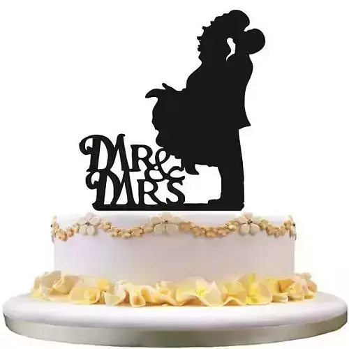 CAKE TOPPER BOYFRIENDS WEDDING 3D print model