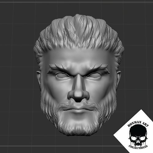 The General Head for 6 inch action figures 3D print model