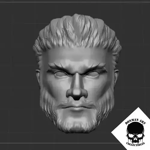 The General Head for 6 inch action figures 3D print model