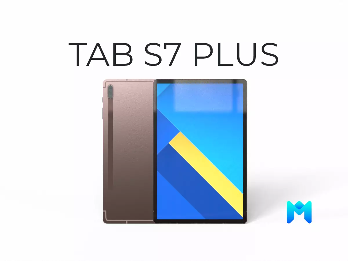 2021 Samsung Galaxy Tab S7 plus game asset Low-poly 3D model