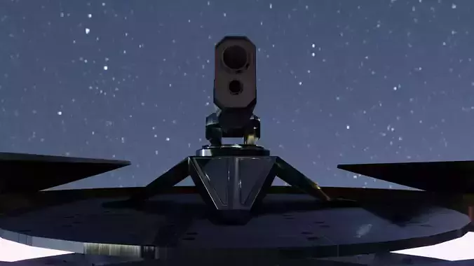 simple UFO animated  Low-poly 3D model