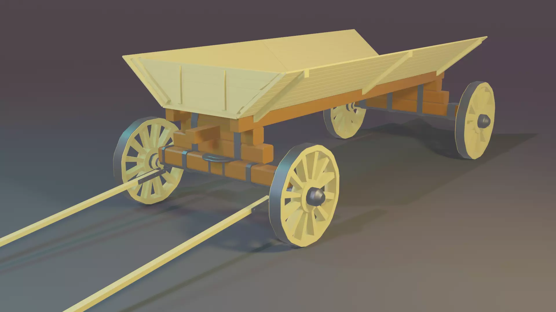horse-drawn carriage 3D model