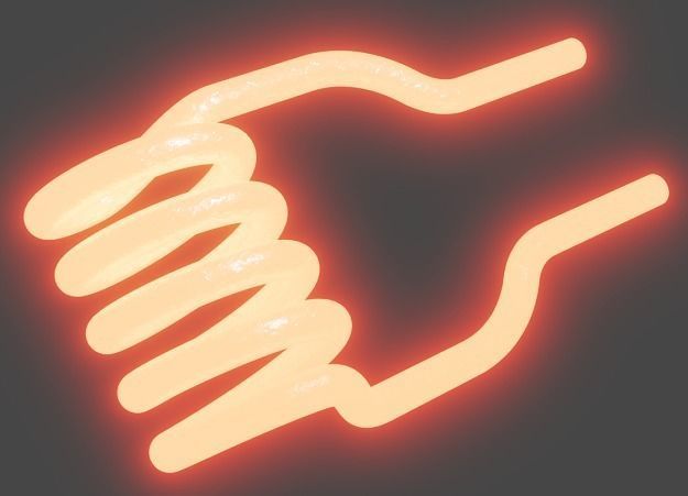 Glowing Filament 3D model_1