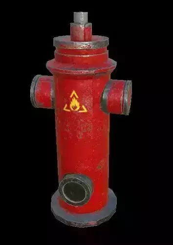 Fireplug fire hydrant Free low-poly 3D model