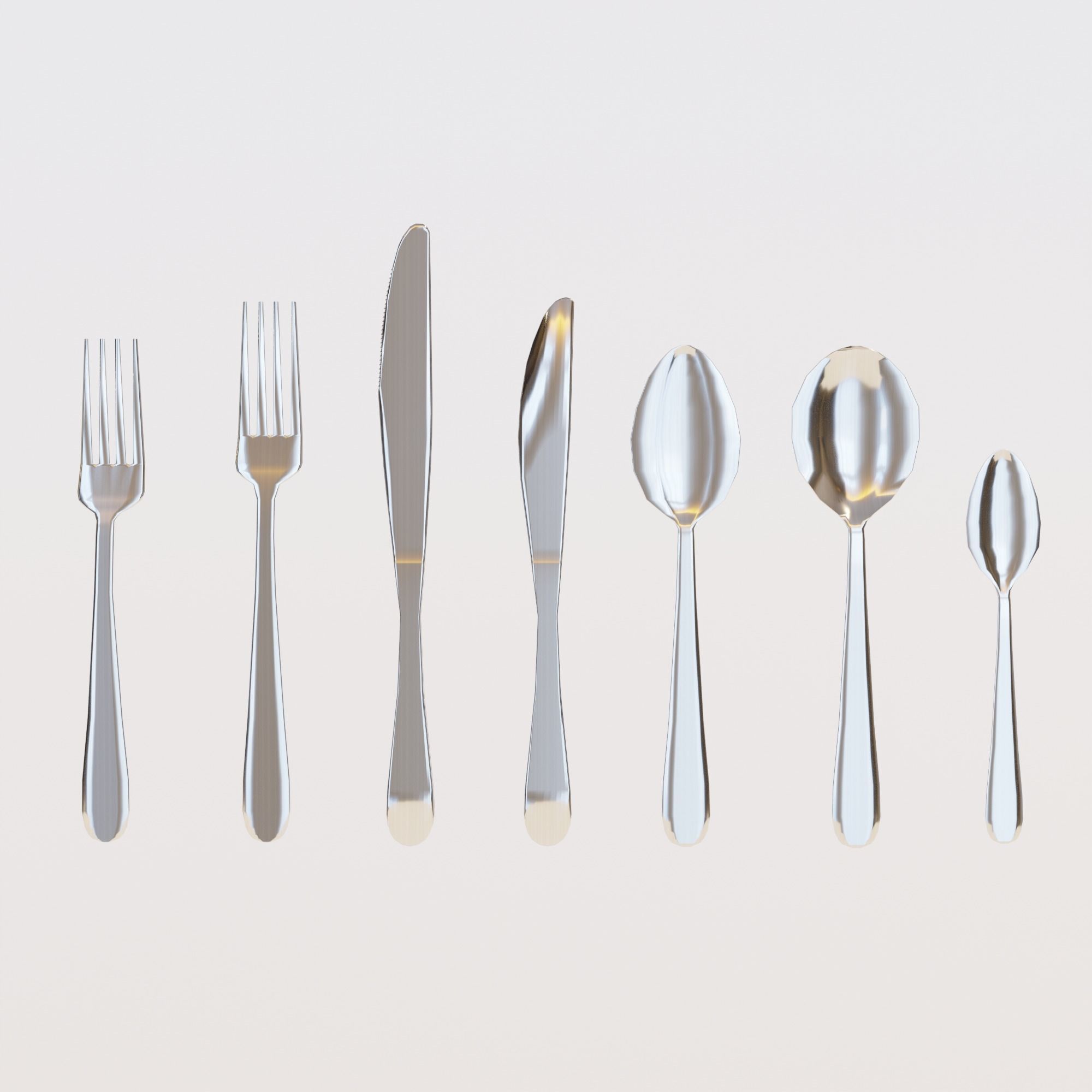 Low Poly Kitchen Utensils Pack Free low-poly 3D model_3