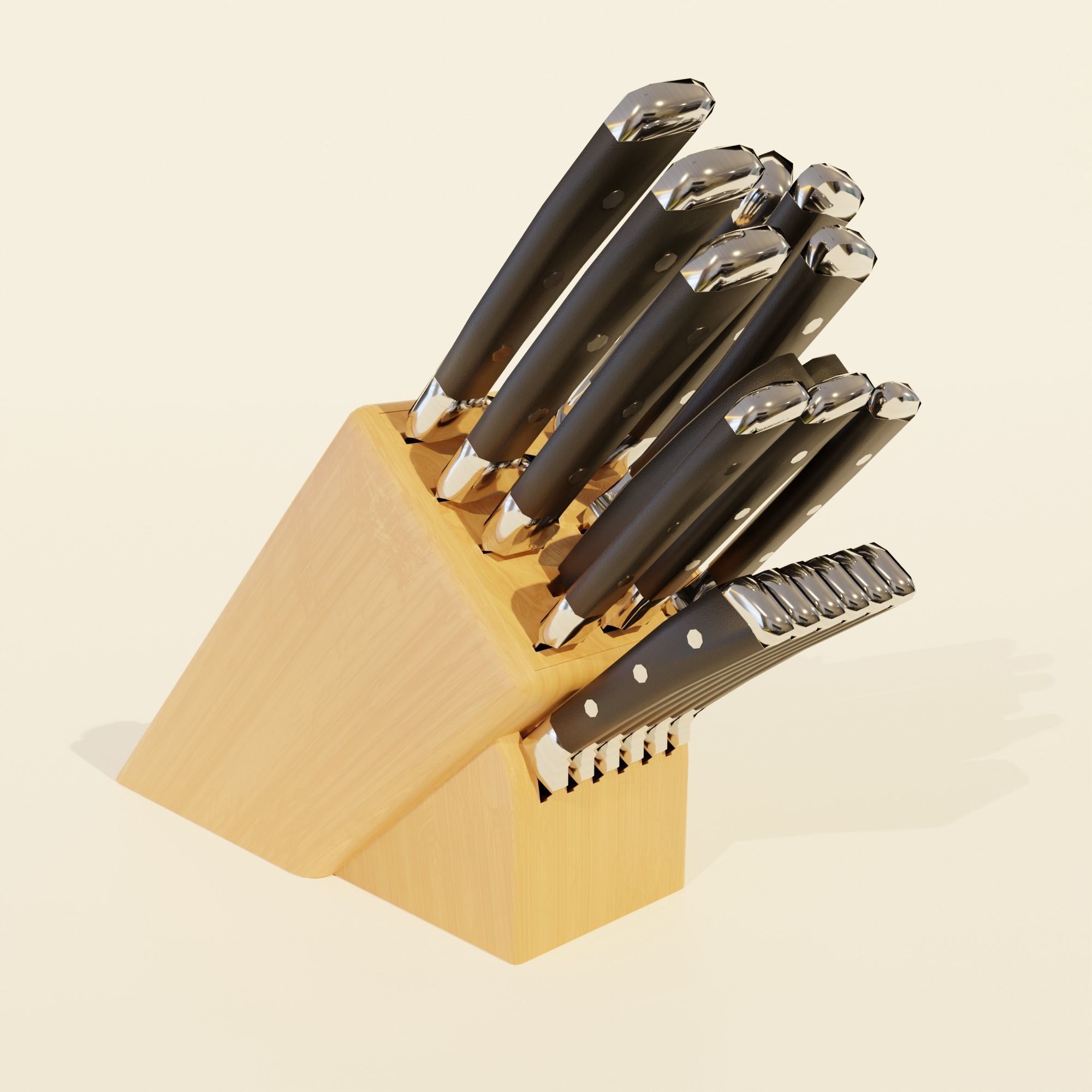 Low Poly Kitchen Utensils Pack Free low-poly 3D model_5