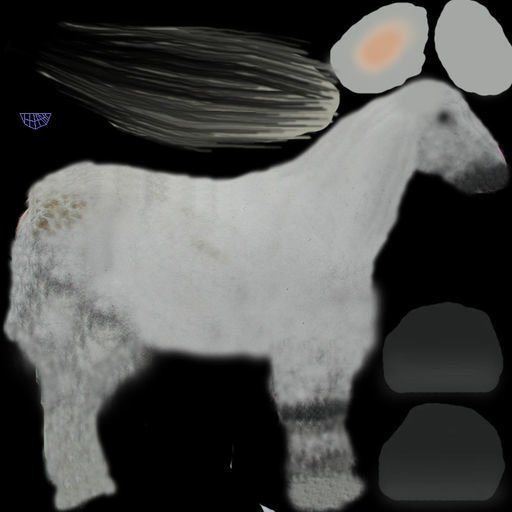 HORSE LOW POLY RIGGED AND ANIMATED 3D MODEL Low-poly 3D model_4