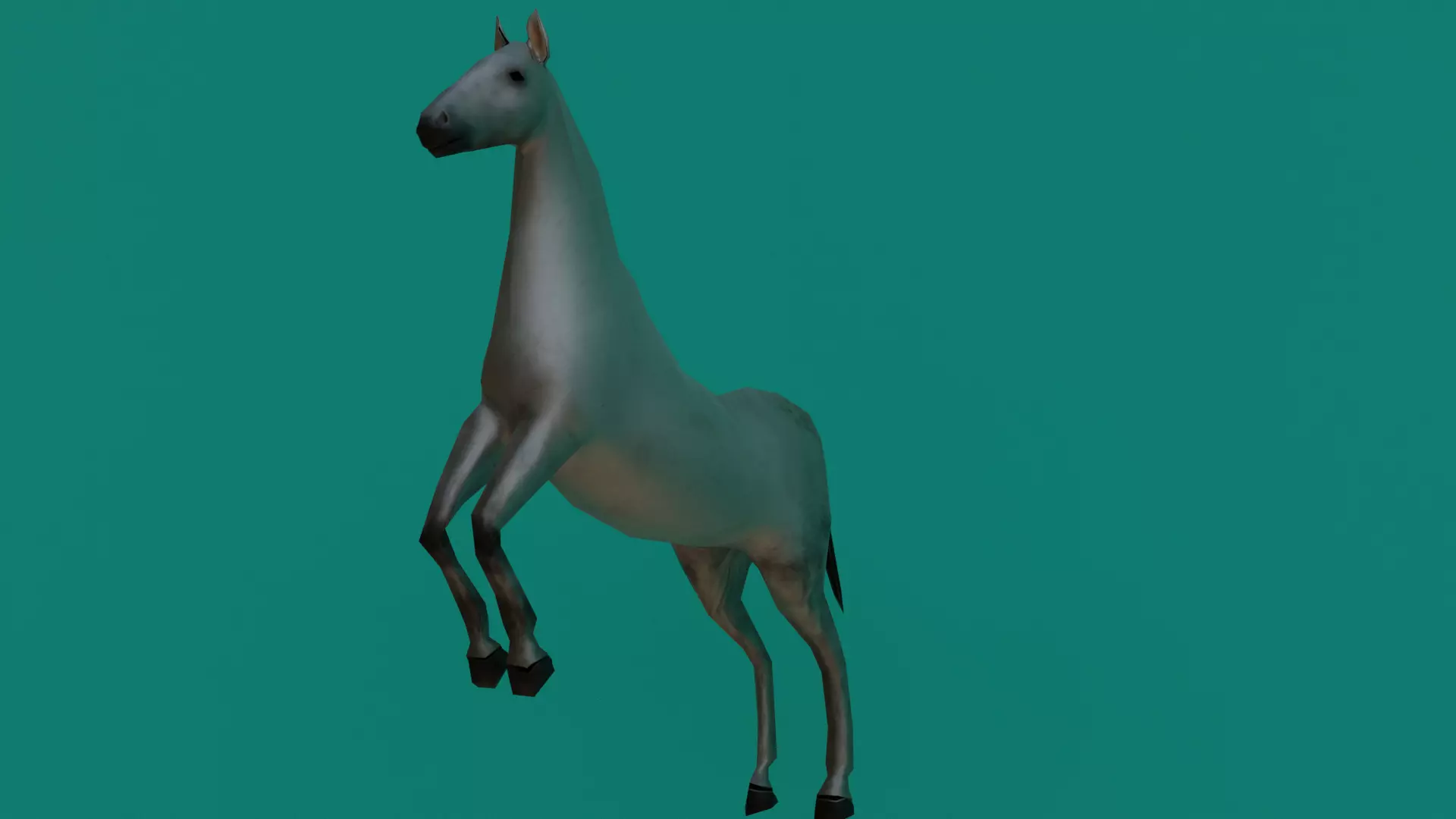HORSE LOW POLY RIGGED AND ANIMATED 3D MODEL Low-poly 3D model_0