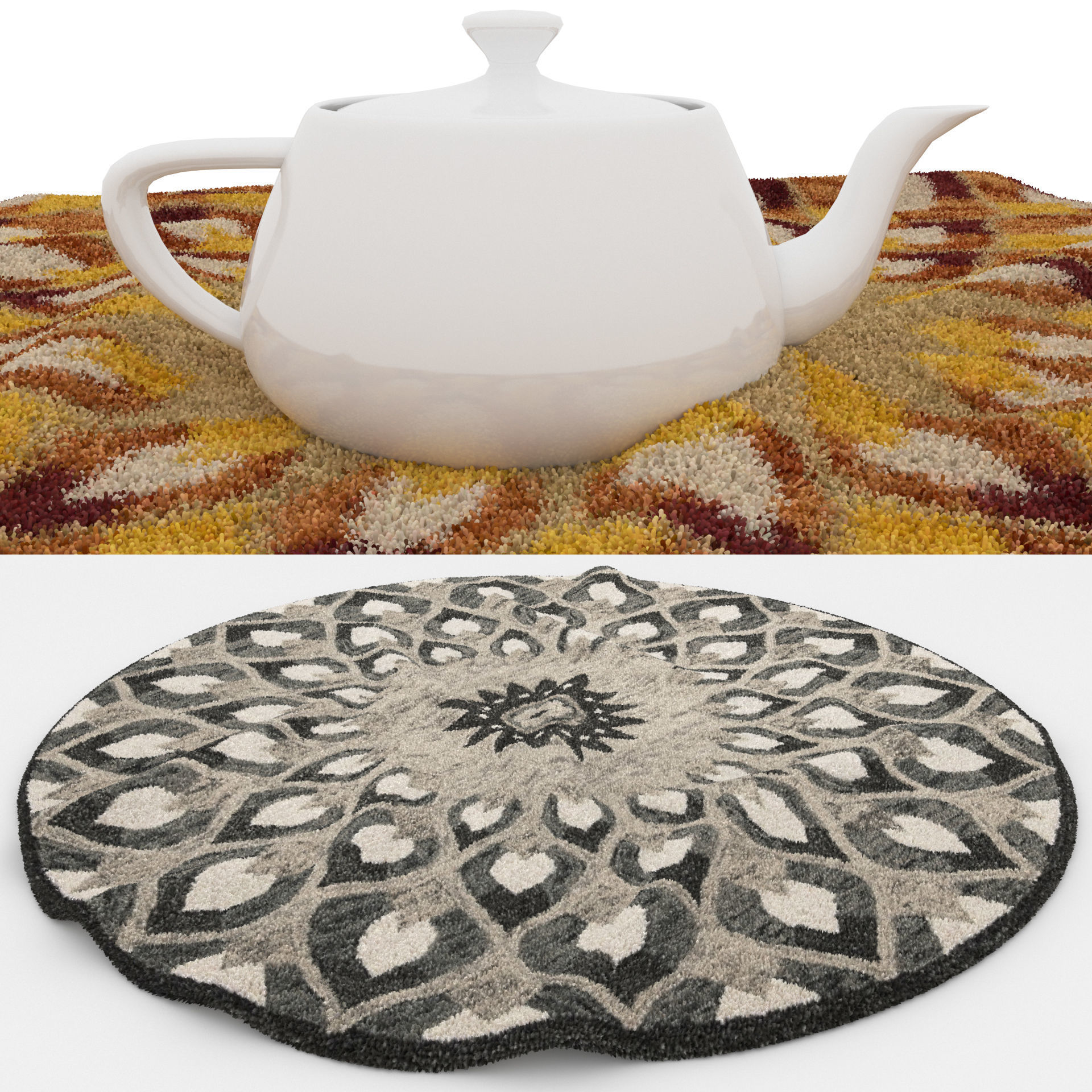 Rugs No 221 Low-poly 3D model_1