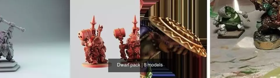 Dwarf pack 3D Model Collection_2