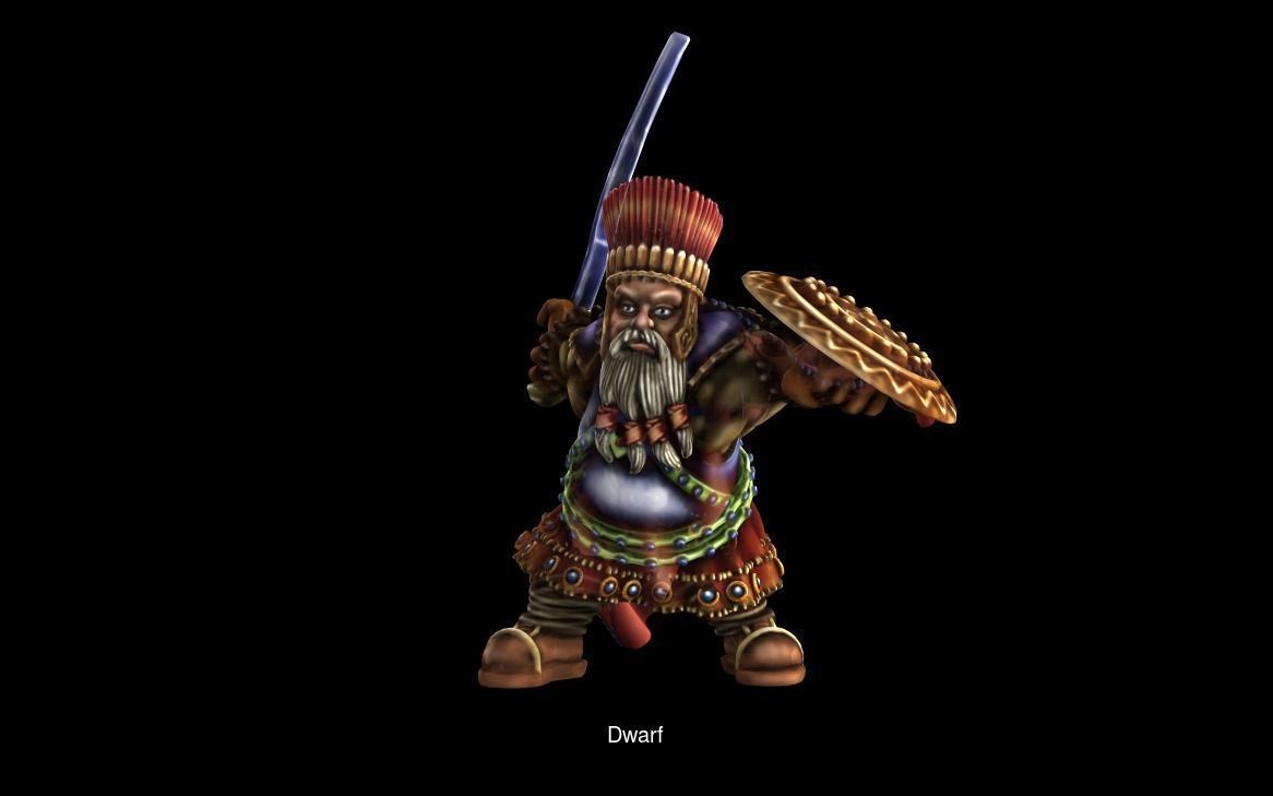 Dwarf pack 3D Model Collection_9