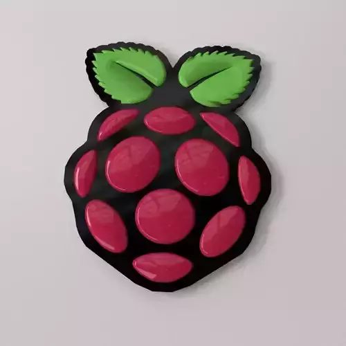 Raspberry Pi Logo 3D model