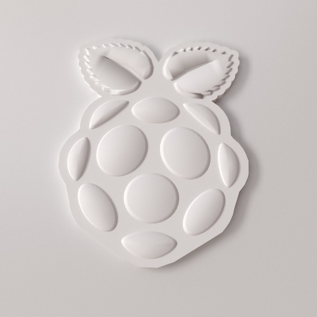 Raspberry Pi Logo 3D model_3