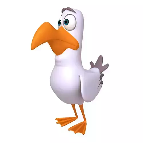 Bird Cartoon 3D model