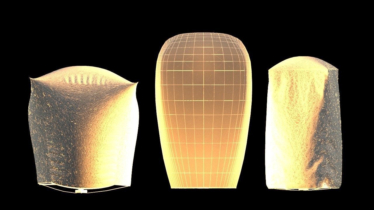 Chinese sky lantern 3D model_6