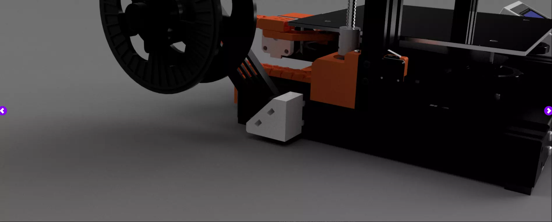 CREALITY ENDER 3 FIXATION BOBINE 3D print model