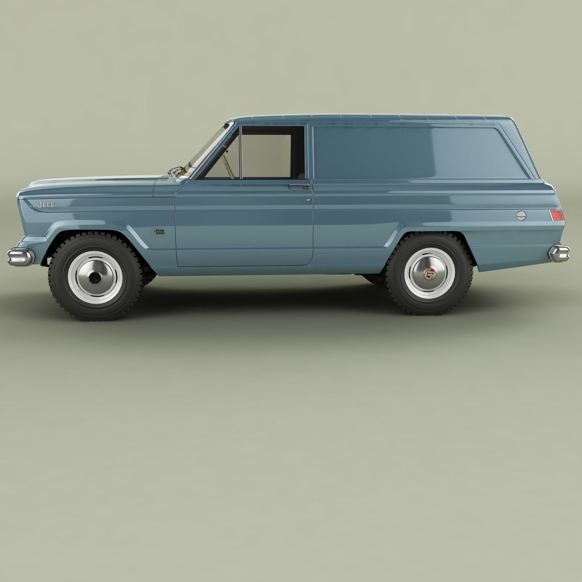 Jeep Wagoneer Panel Delivery 3D model_1