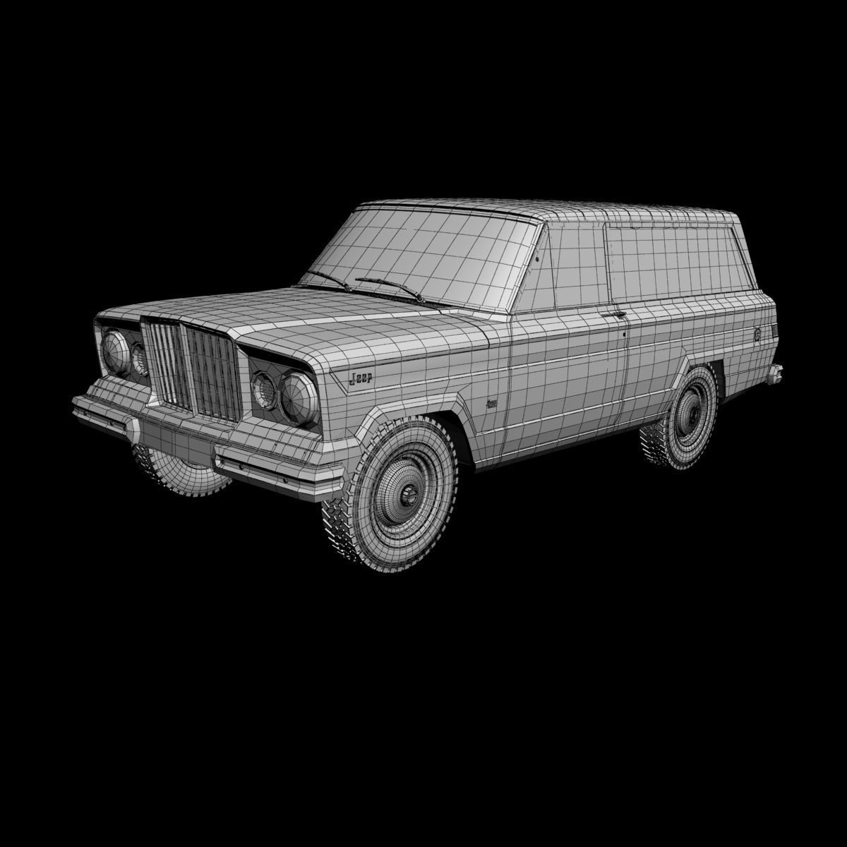 Jeep Wagoneer Panel Delivery 3D model_12