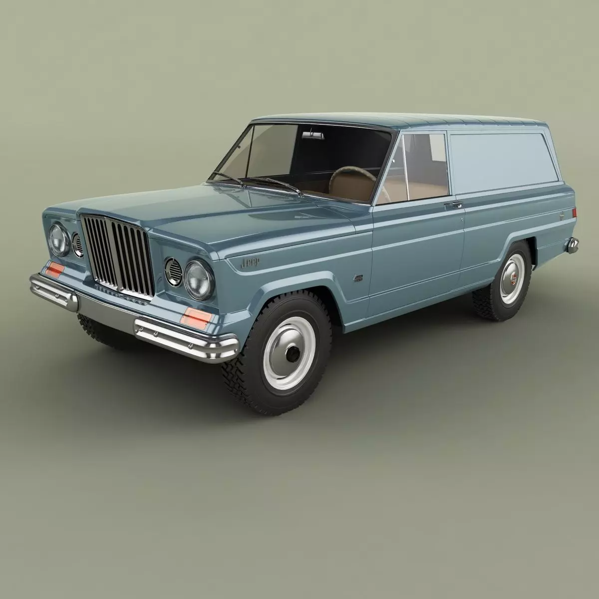 Jeep Wagoneer Panel Delivery 3D model_0