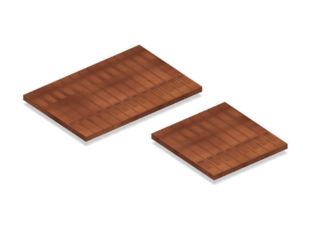 Model Railway Sleeper Foot Crossing 3D print model_9