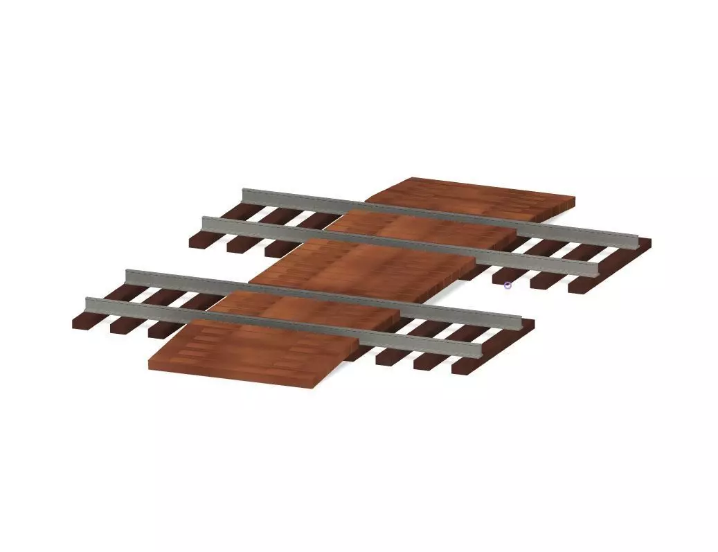 Model Railway Sleeper Foot Crossing 3D print model_0
