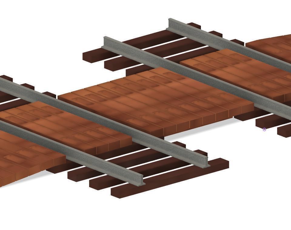 Model Railway Sleeper Foot Crossing 3D print model_4