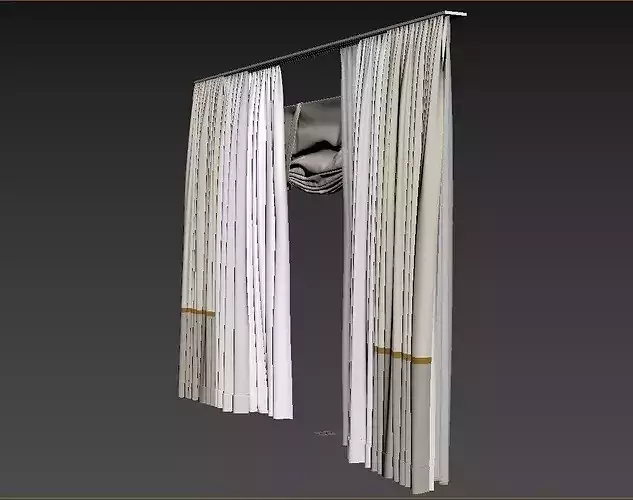 Curtains 6 curtain 3D model 5