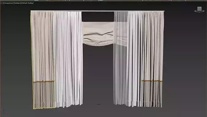 Curtains 6 curtain 3D model 3