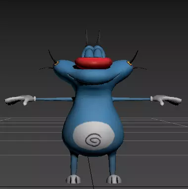 Oggy 3D Model  From Oggy and the Cockroaches Cartoon  3D model_0