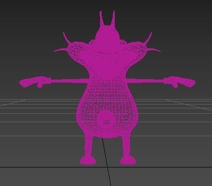 Oggy 3D Model  From Oggy and the Cockroaches Cartoon  3D model_2