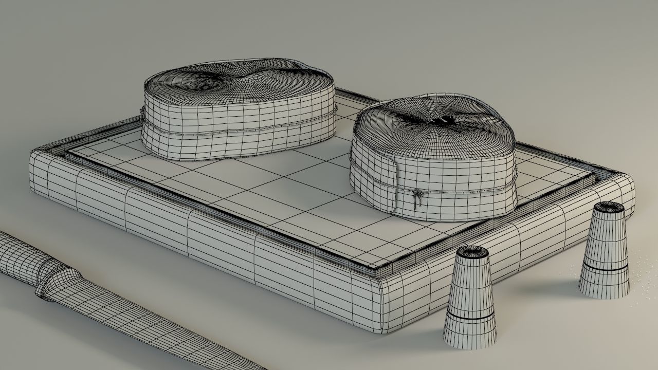 Tournedos - Roast Beef Low-poly 3D model_3