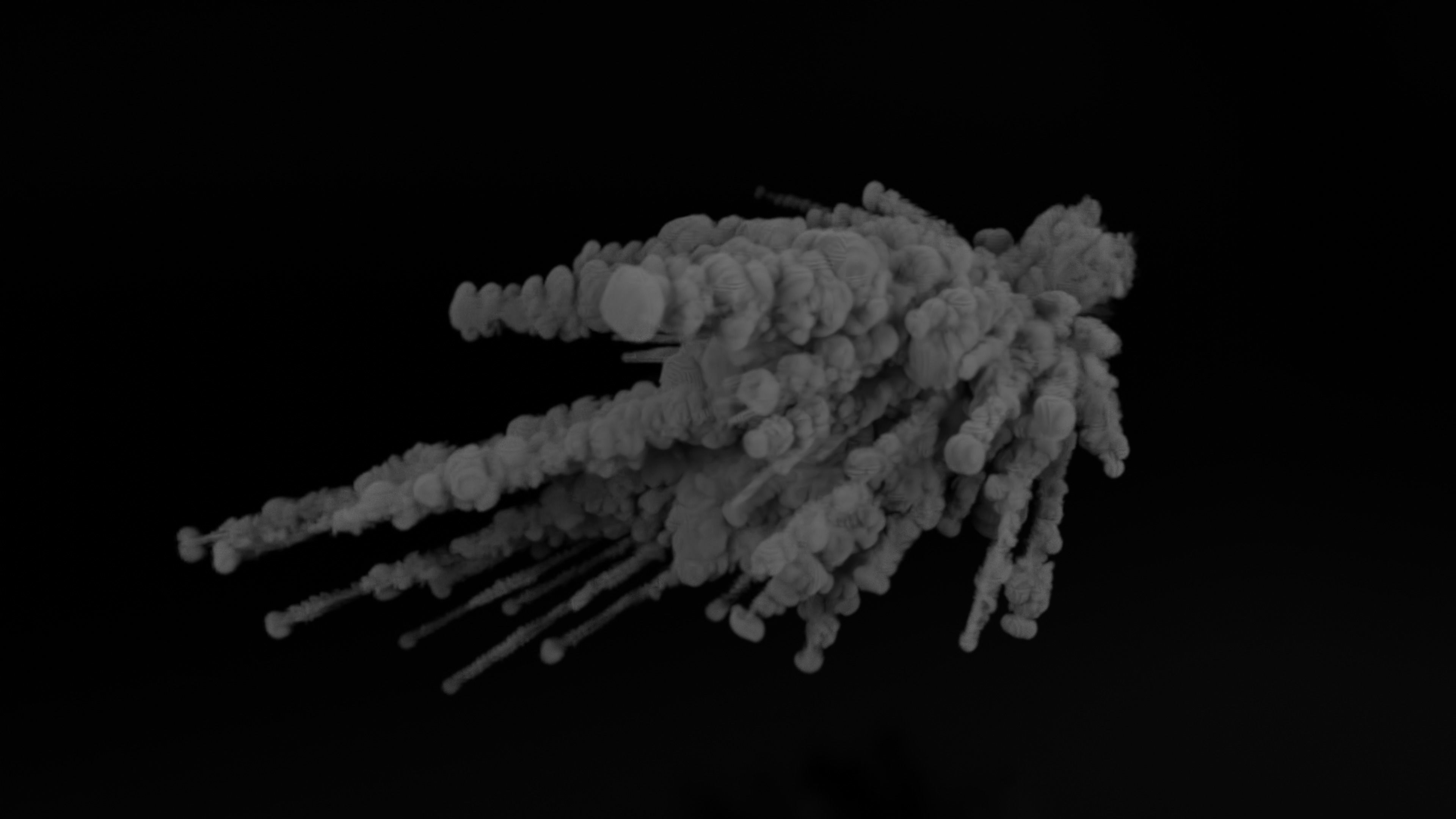 Wall-Hit-Explosion cloud of smoke 3D model_3