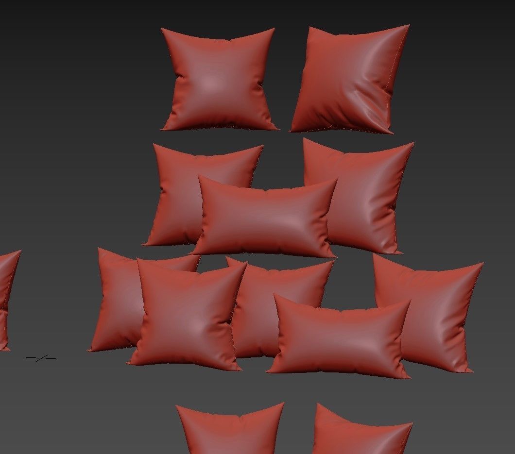 Decorative set pillow 6 3D model_5