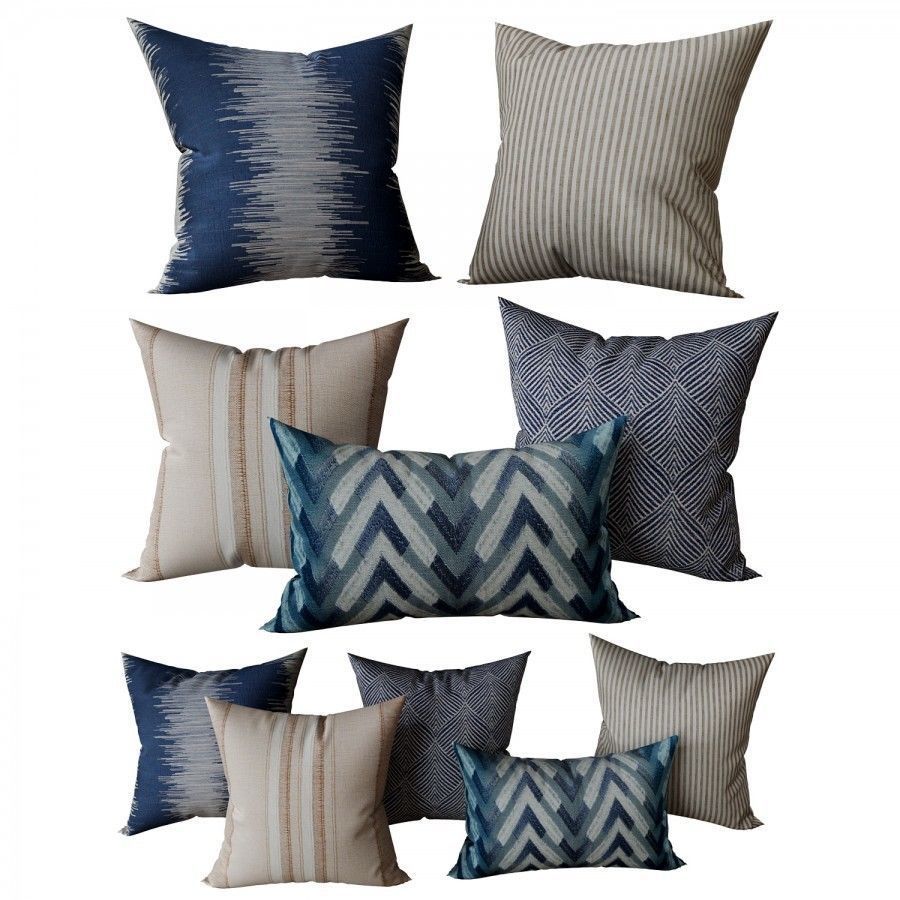 Decorative set pillow 6 3D model_2