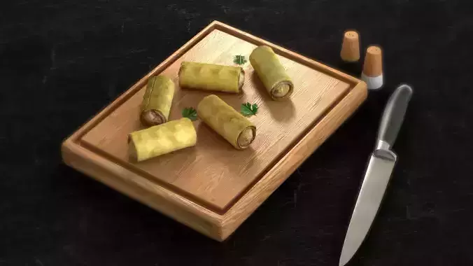 Nems - Spring Rolls 3D Model