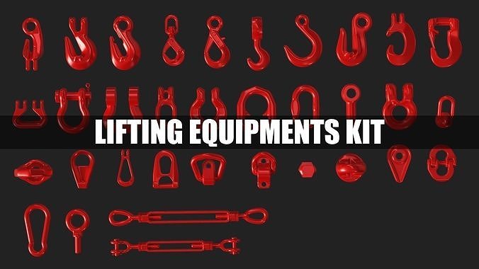 Lifting Equipment Kit Low-poly 3D model