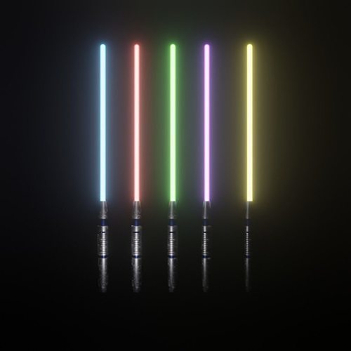 Star Wars Light Siber Free low-poly 3D model